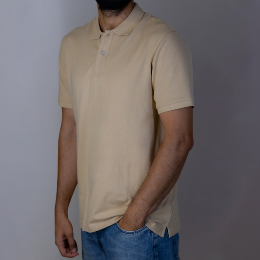 Beige Polo T-Shirt