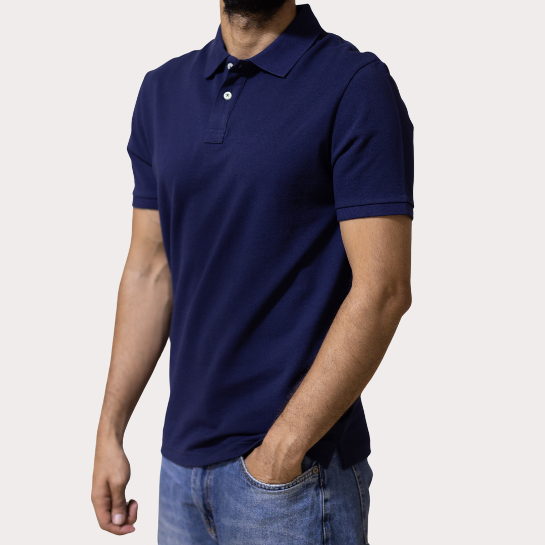 Dark Blue Polo T-Shirt