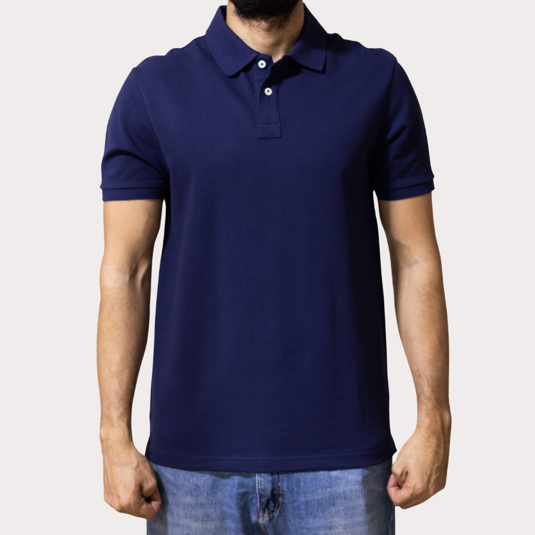 Dark Blue Polo T-Shirt