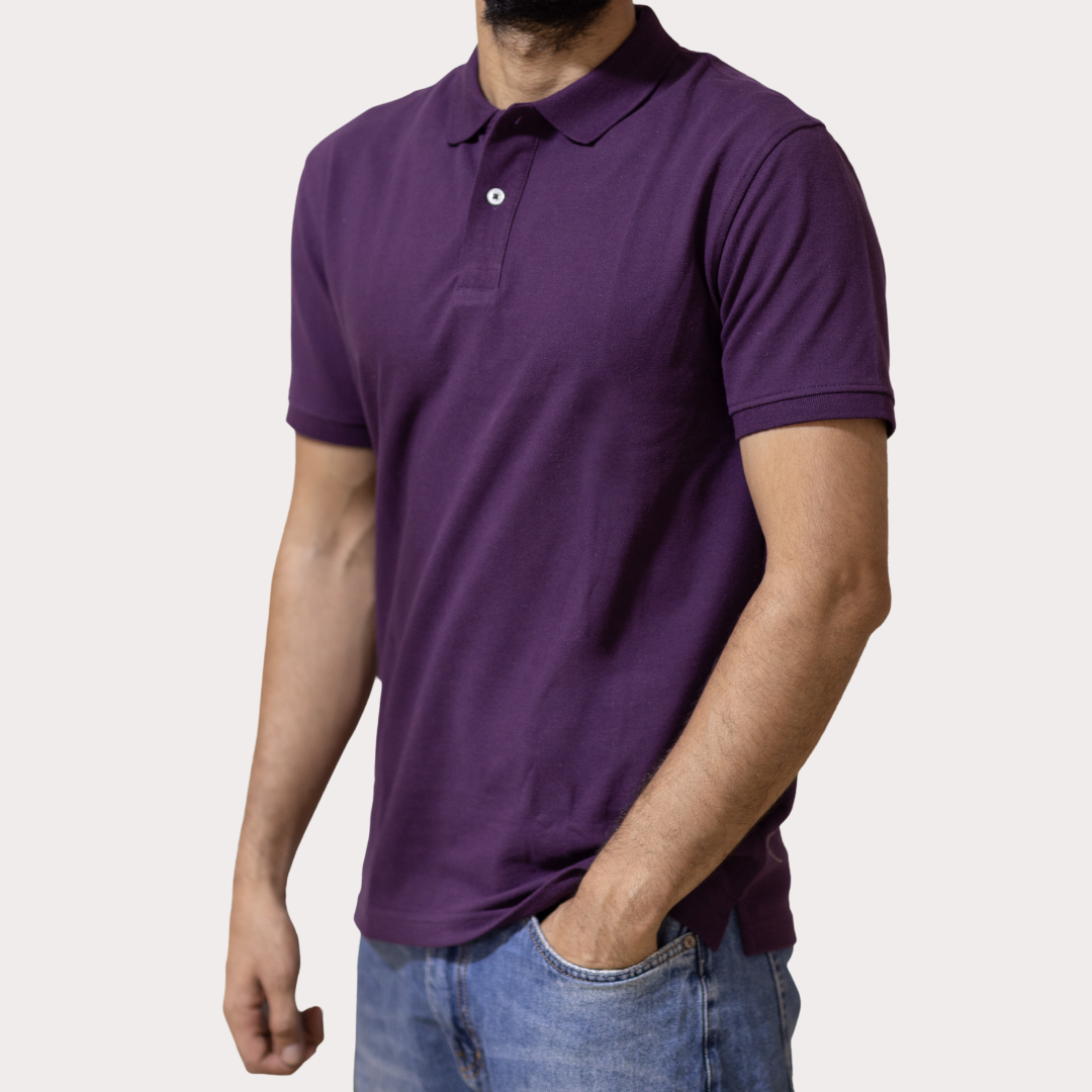 Dark Purple Polo T-Shirt