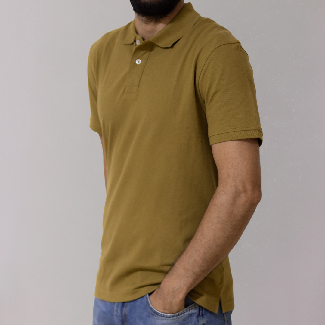 Dark Yellow Polo T-Shirt