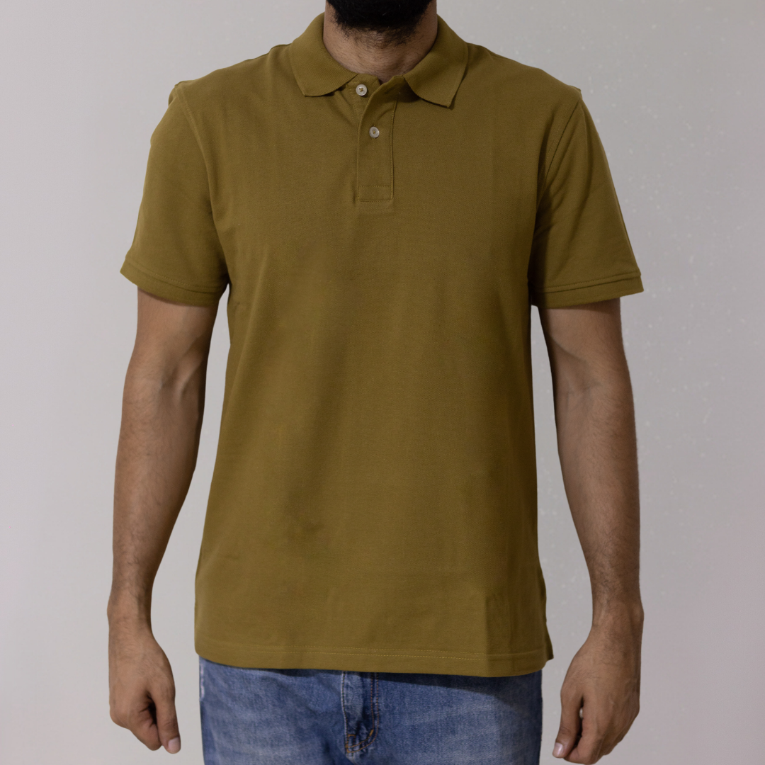 Dark Yellow Polo T-Shirt