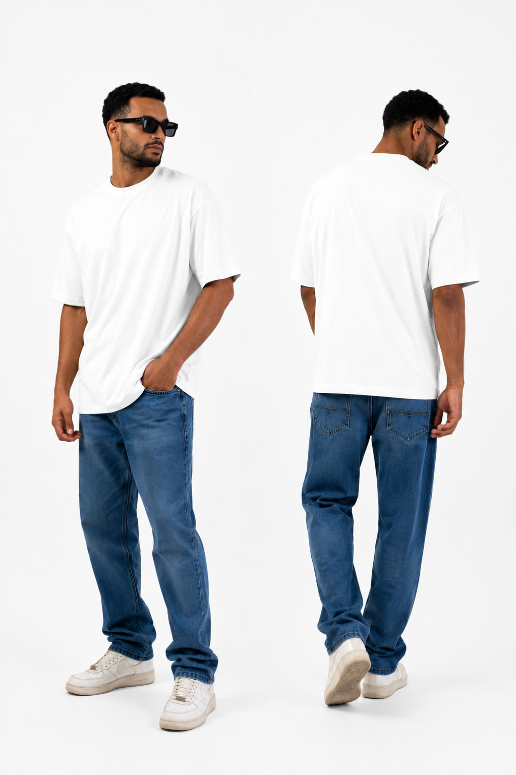 Basic White Over size T-shirt
