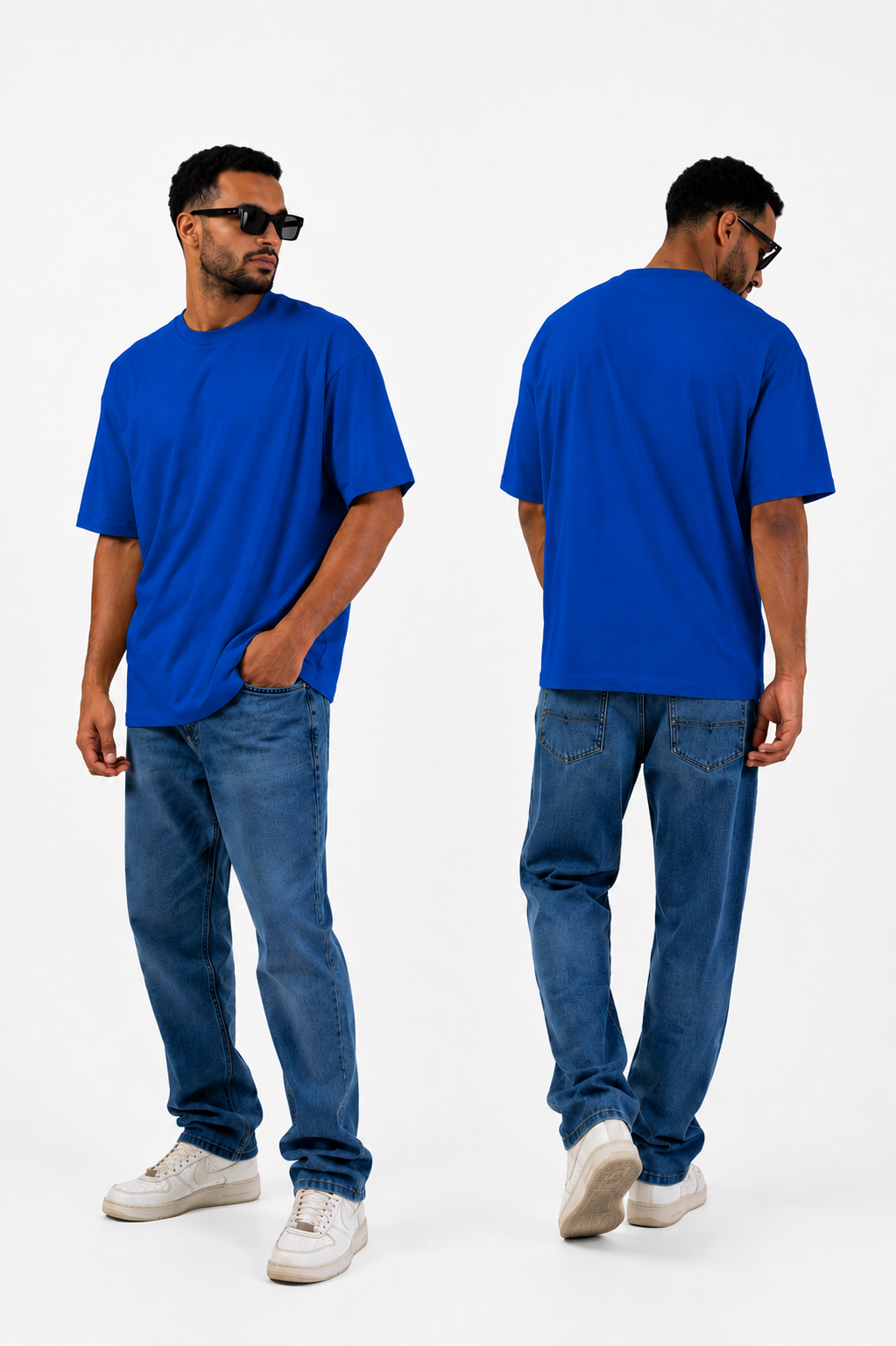 Royal Blue Over size T-shirt