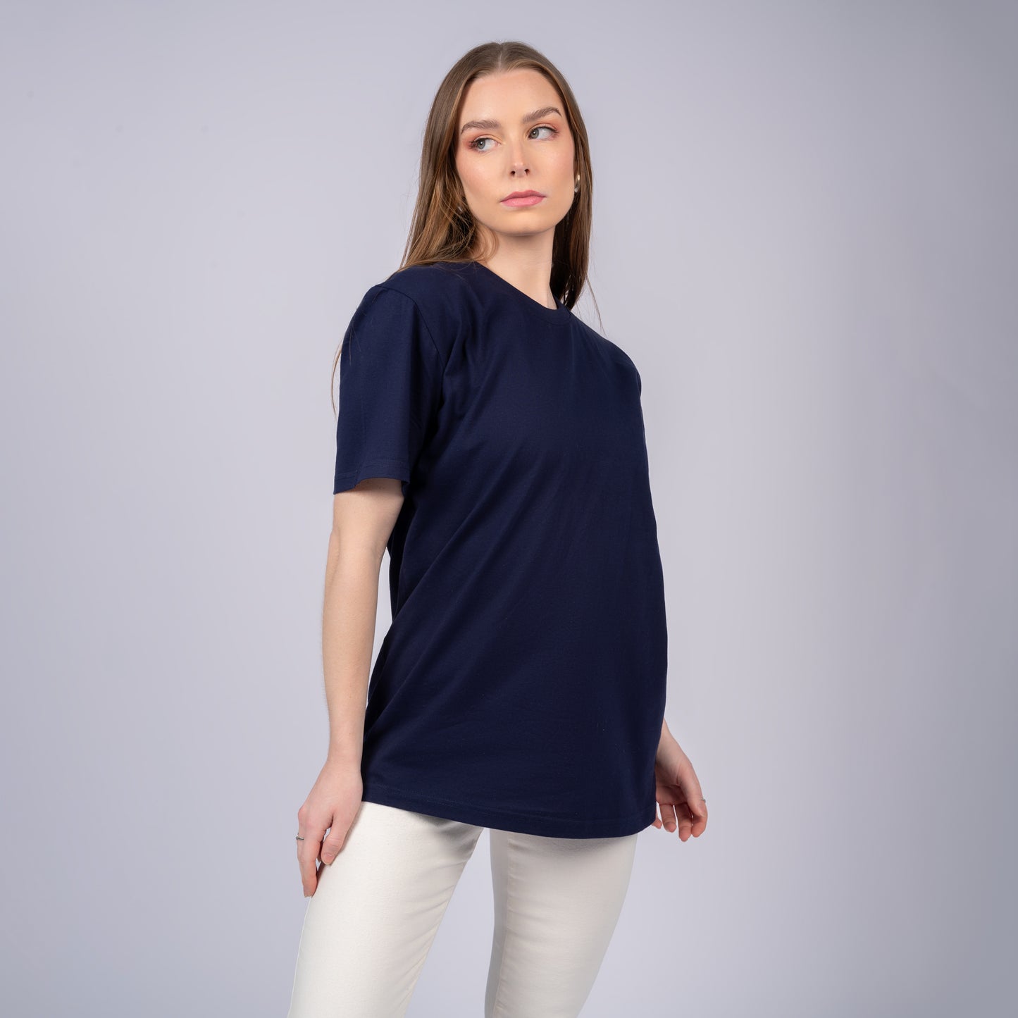Dark blue Women Short Sleeve T-Shirt