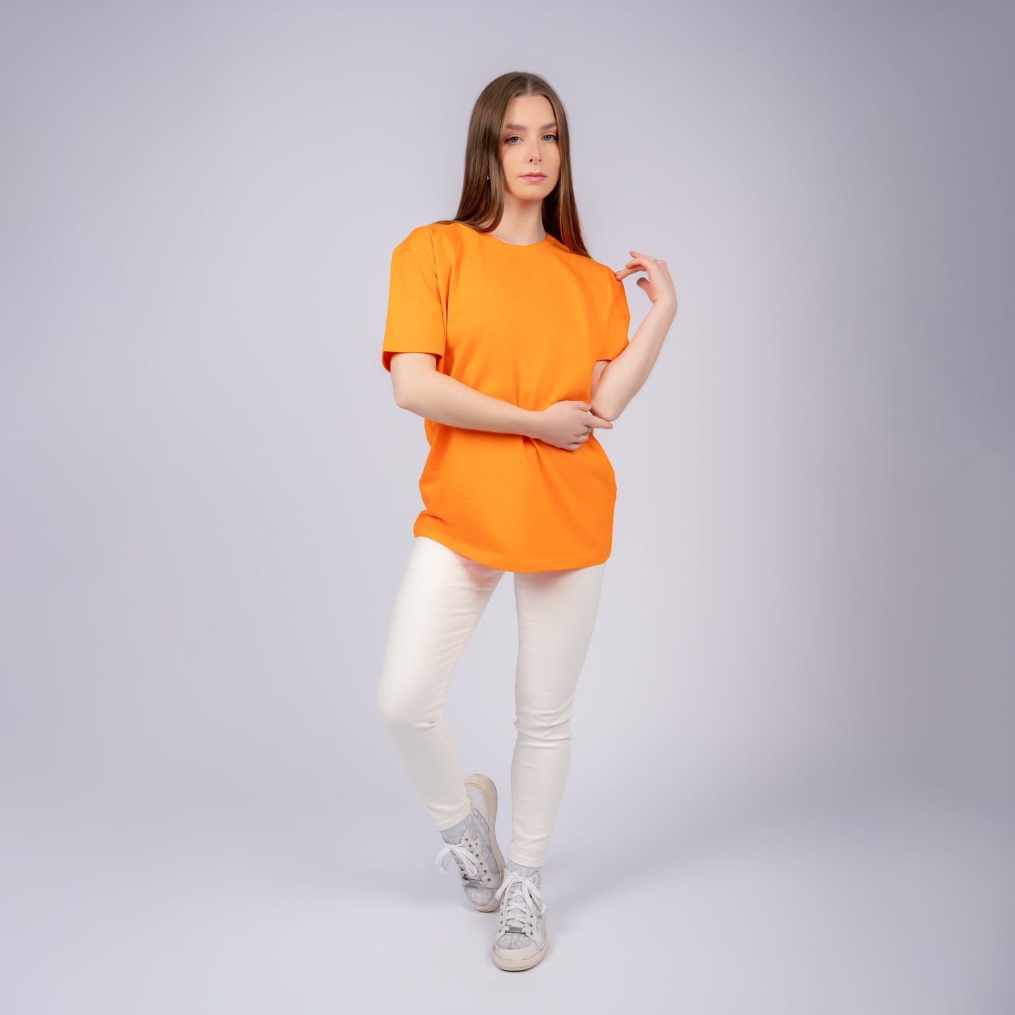 Orange Woman Short Sleeve T-Shirt