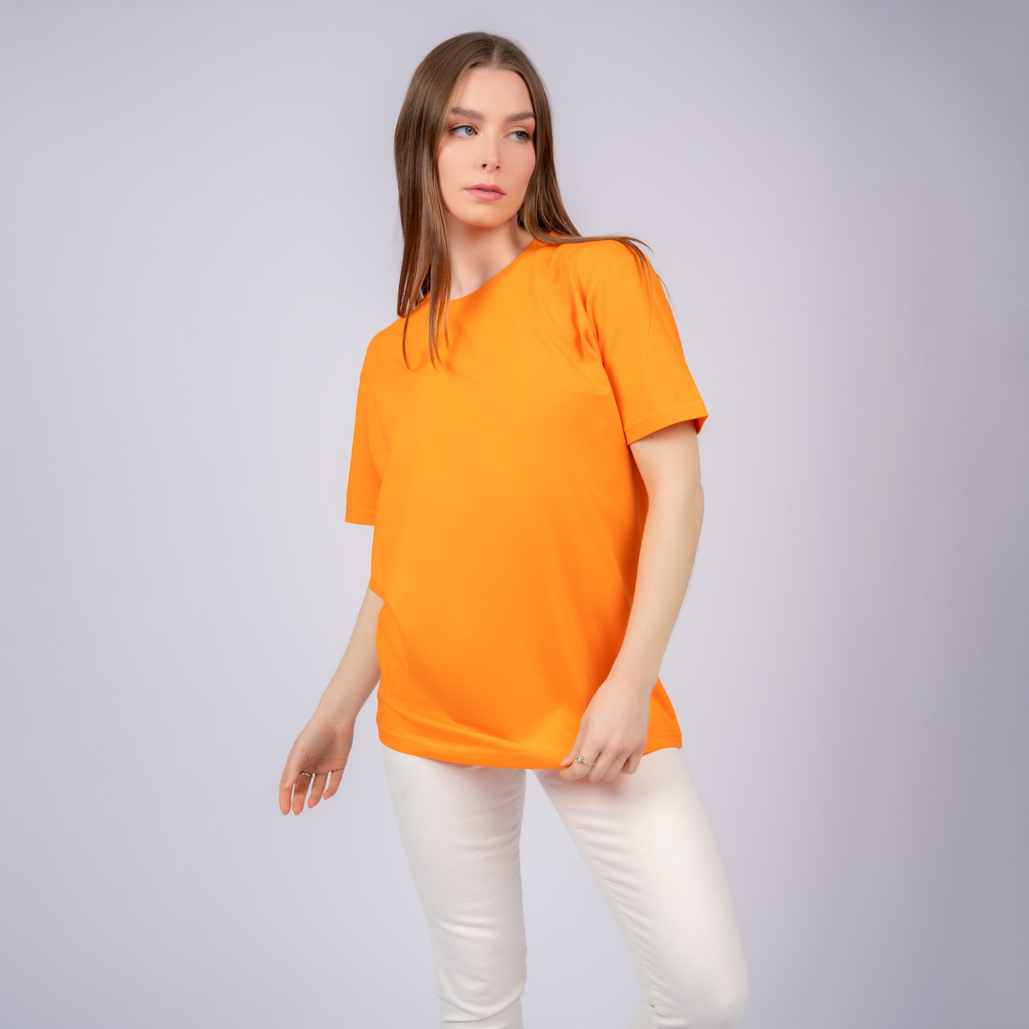 Orange Woman Short Sleeve T-Shirt