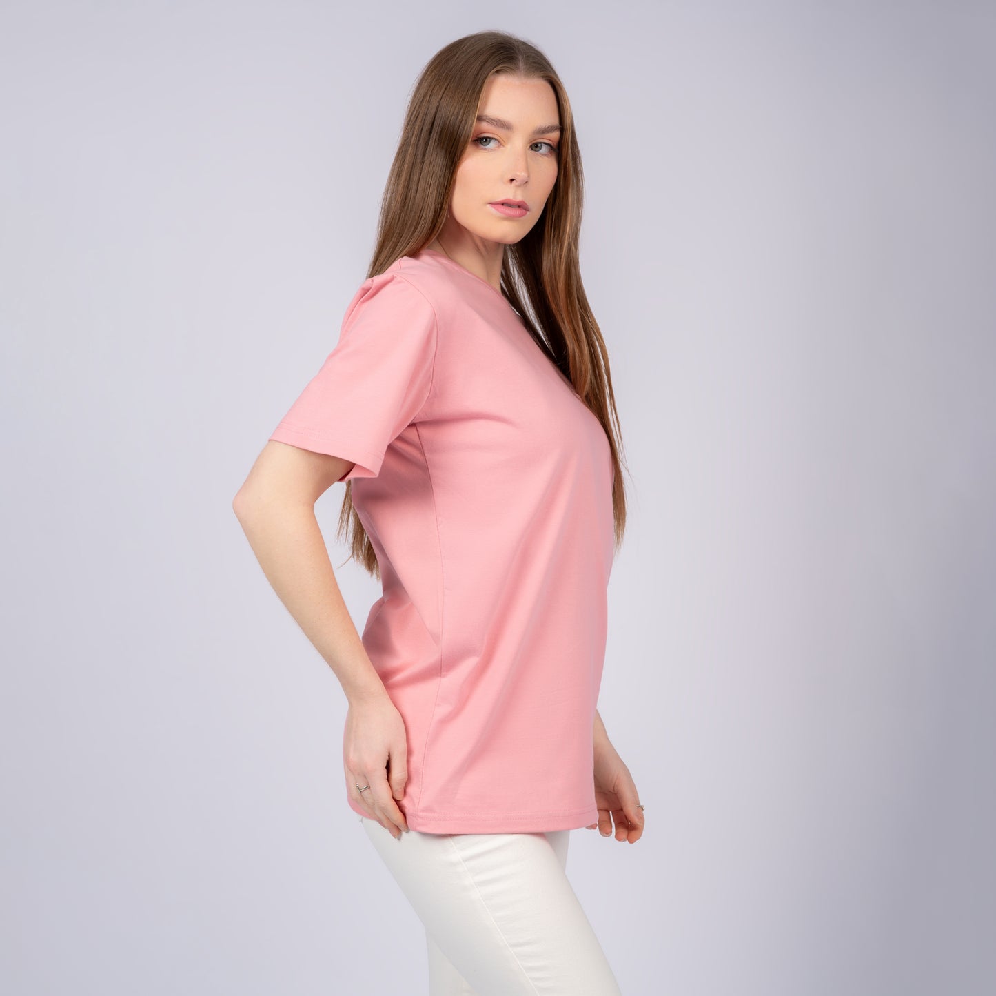 Pink Women Short Sleeve T-Shirt