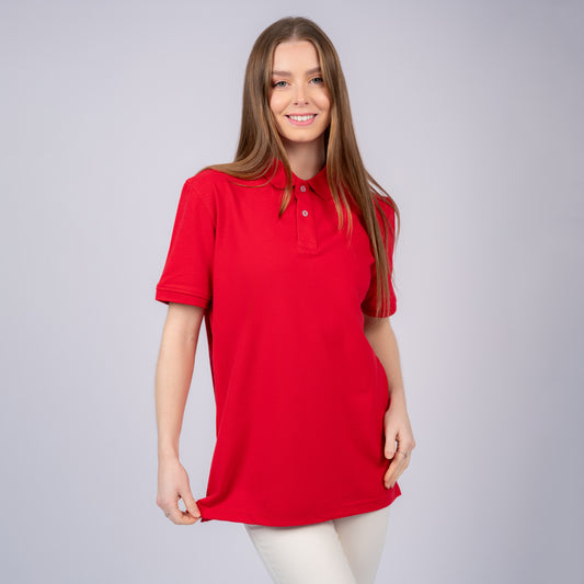 Red Women Polo T-Shirt