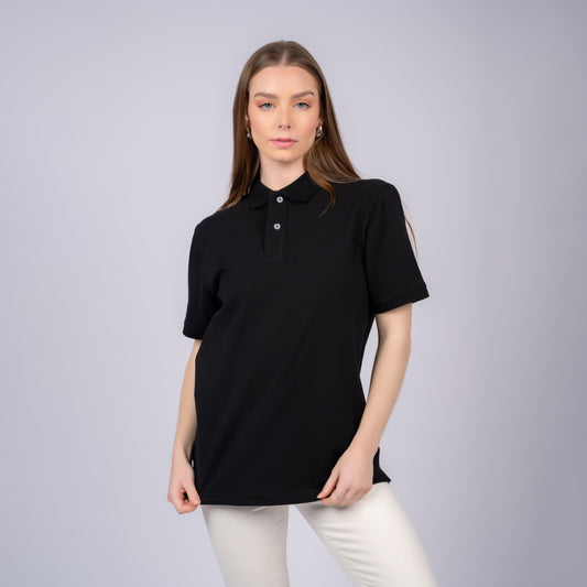 Black Women Polo T-Shirt