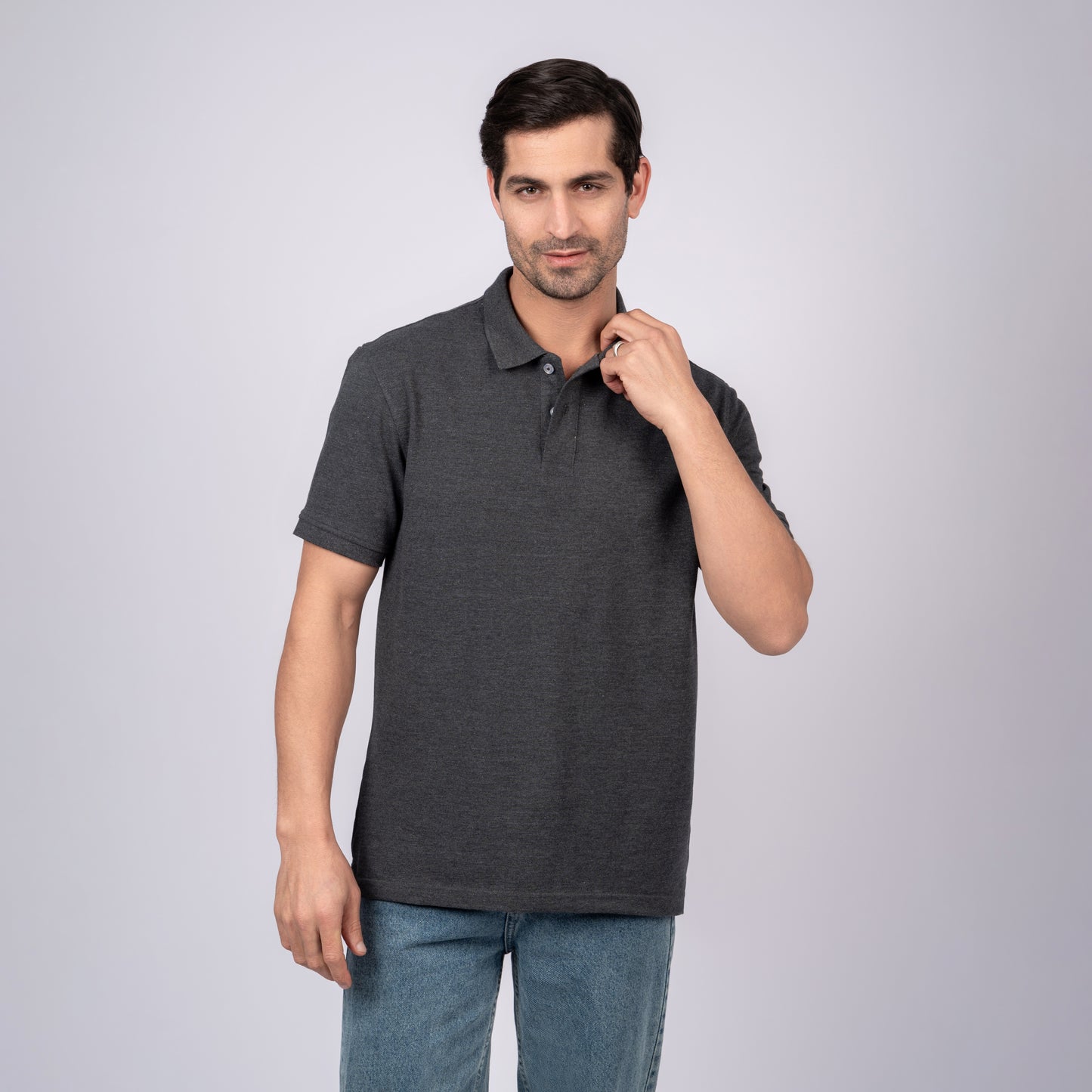Dark Gray Polo T-Shirt