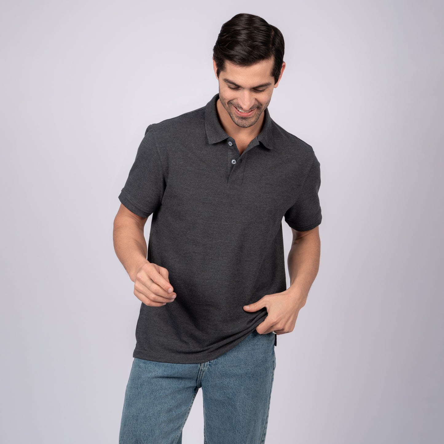 Dark Gray Polo T-Shirt