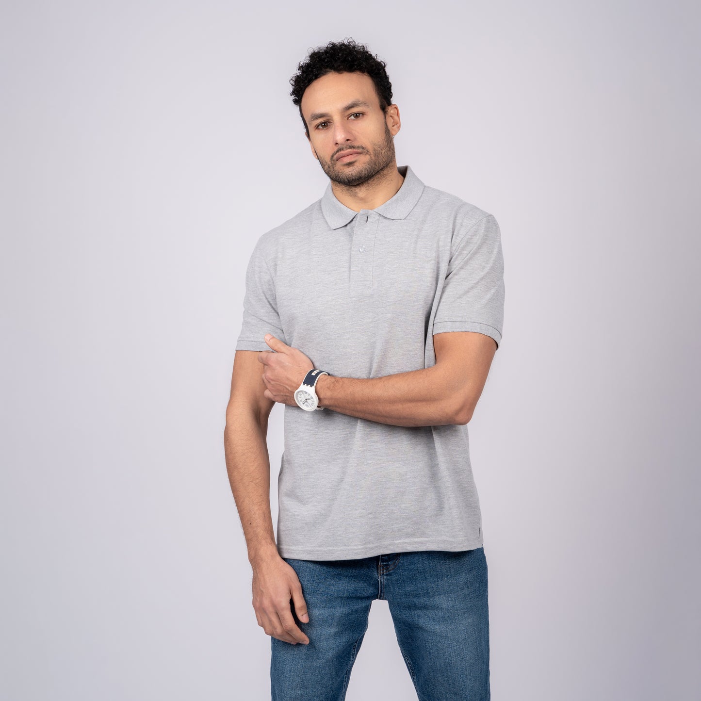 Light Gray Polo T-Shirt