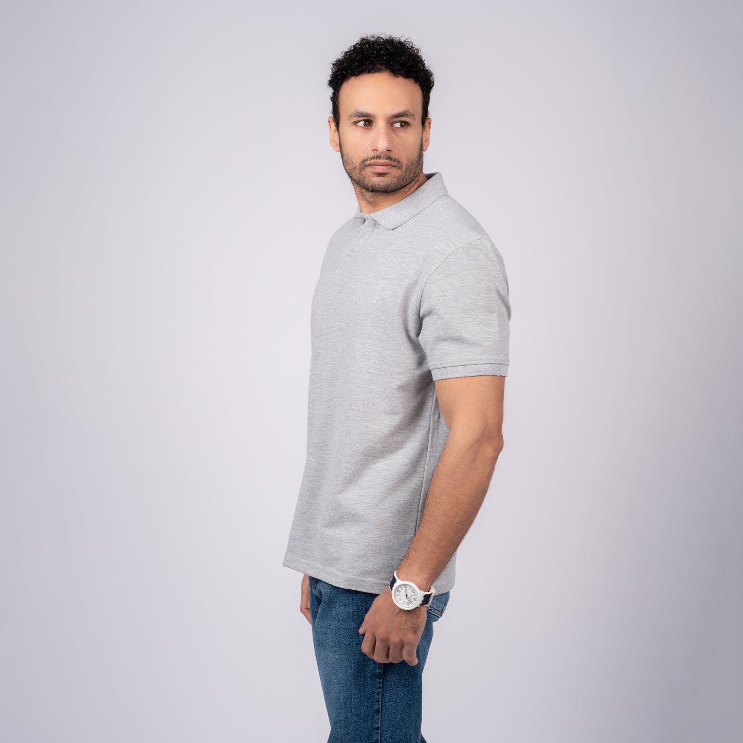 Light Gray Polo T-Shirt