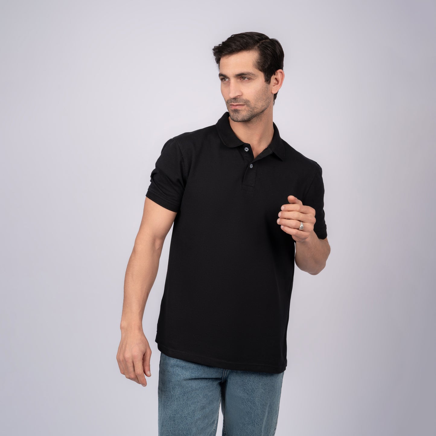 Black Polo T-Shirt