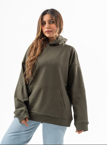 Dark Green Over-Size hoodie