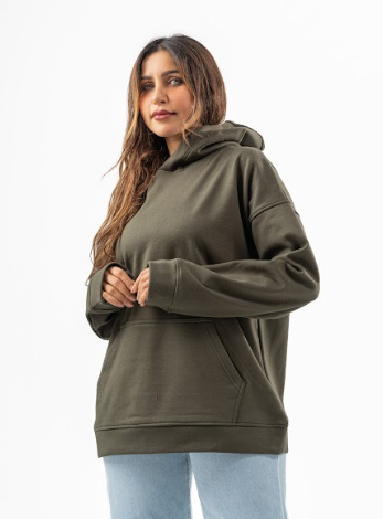 Dark Green Over-Size hoodie