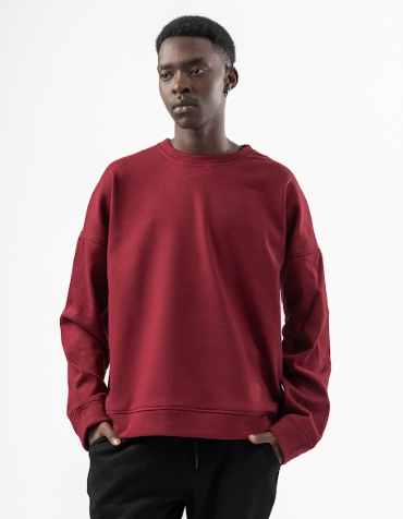 Burgandy Round Hoodie