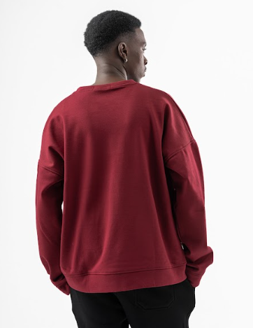 Burgandy Round Hoodie