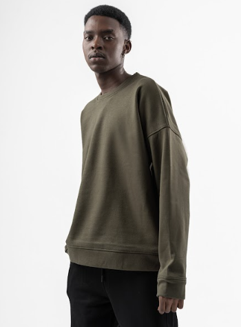 Dark Green Round Hoodie