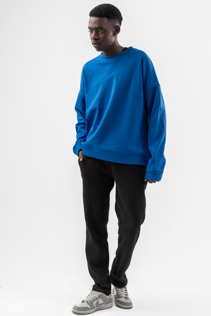 Blue Round Hoodie