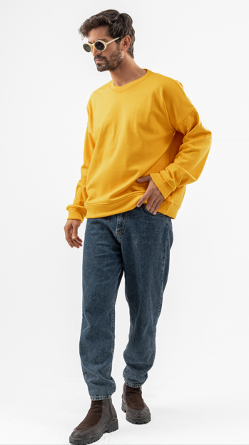 Mustard Round Hoodie