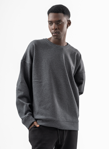 Dark Grey Round Hoodie