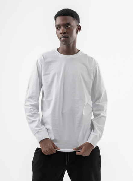 White Cotton Undershirt with Sleeve