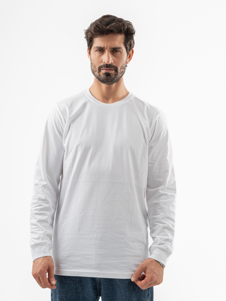 White Cotton Undershirt with Sleeve