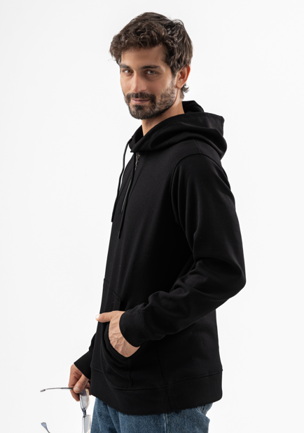 Black Half-Zip Sweatshirt