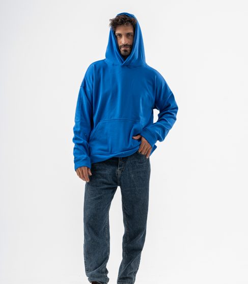 Blue Over-Size hoodie