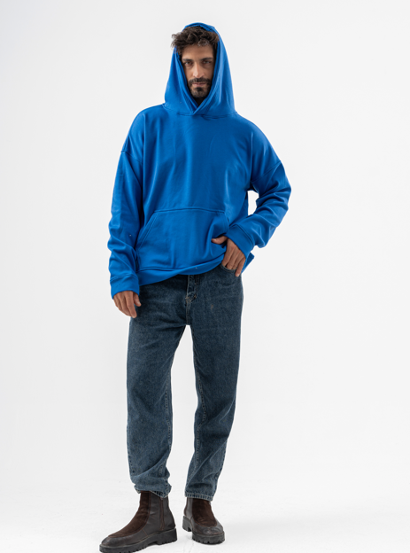 Blue Over-Size hoodie