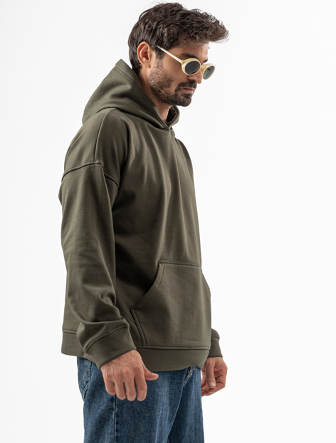 Dark Green Over-size Hoodie