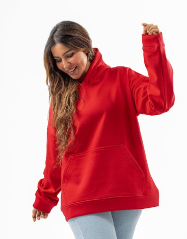 Red Over-Size hoodie