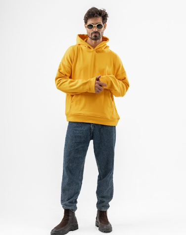 Mustard Over-Size hoodie