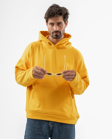 Mustard Over-Size hoodie