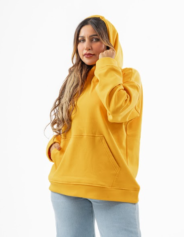 Mustard Over-Size hoodie